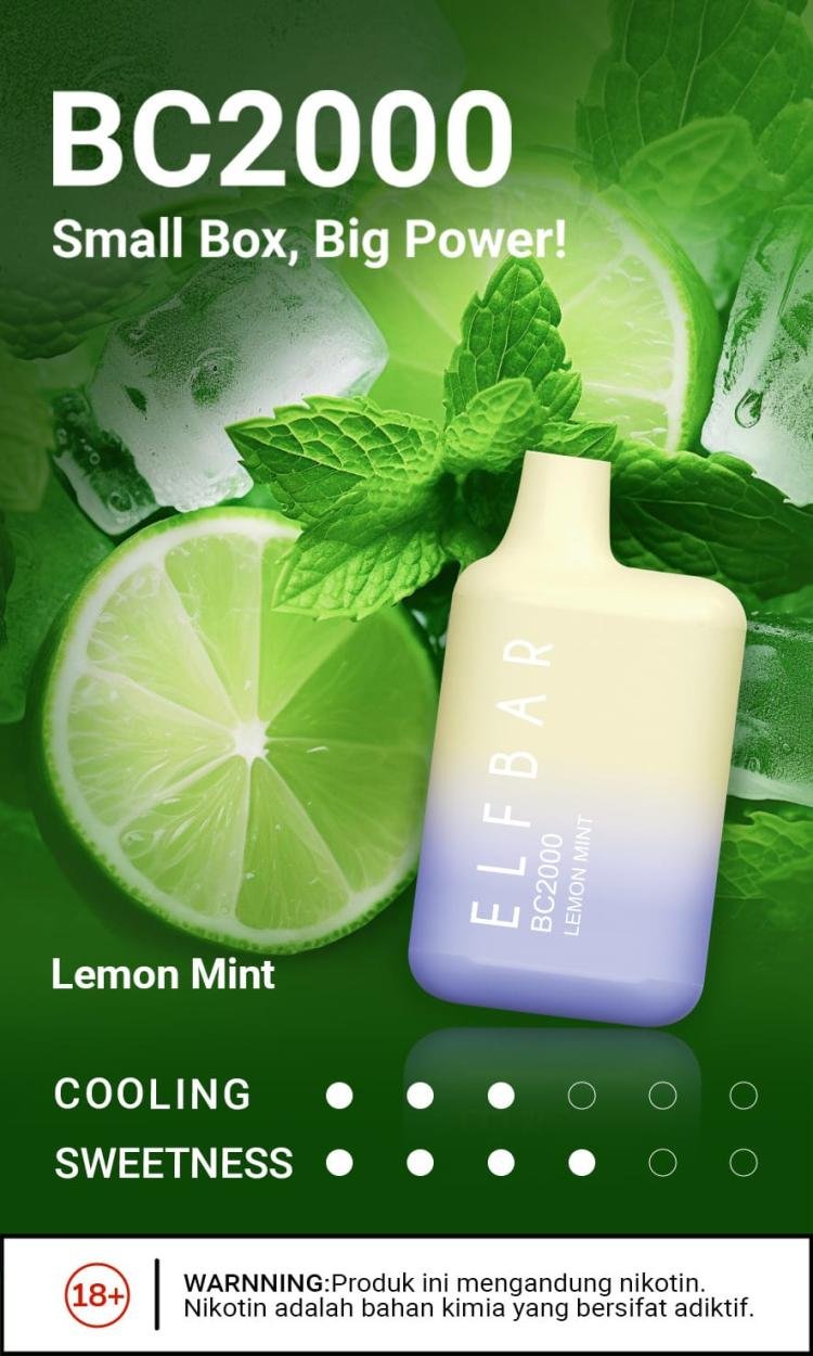 ELFBAR BC 2000 LEMON MINT